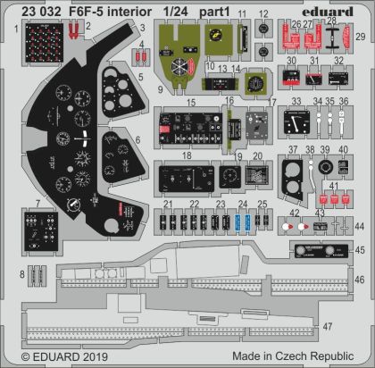 1:24 F6F-5 interior