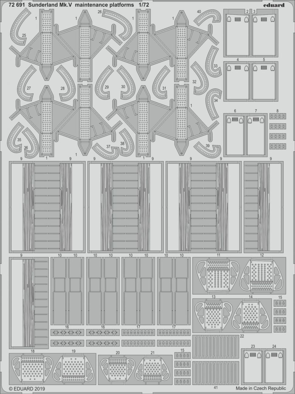 1:72 Sunderland Mk.V maintenance platforms