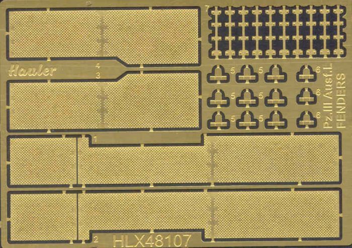 1:48 Pz. III Ausf.L FENDERS (TAMIYA)