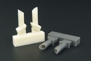 1:48 Pz.IV ausf.J late exhaust pipes TYPE 2