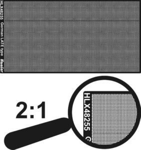 1:48 engraved plate-GERMAN LATE type (total dimensions 100x50mm)