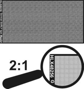 1:48 engraved plate-GERMAN EARLY type (total dimensions 100x50mm)