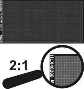 1:48 engraved plate-MODERN A type (total dimensions 100x50mm)