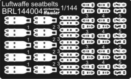1:144 Luftwaffe seat belts