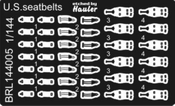 1:144 U.S. seat belts