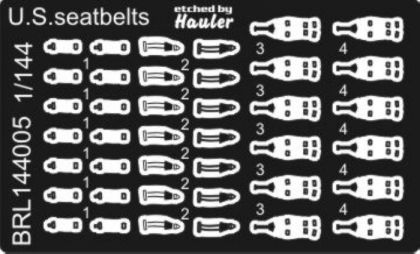 1:144 U.S. seat belts