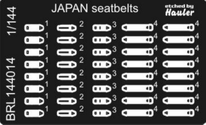1:144 JAPAN seat belts