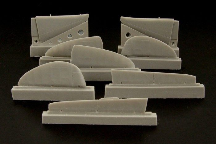 1:48 MiG 3 control surfaces (ICM and ALANGER kit)