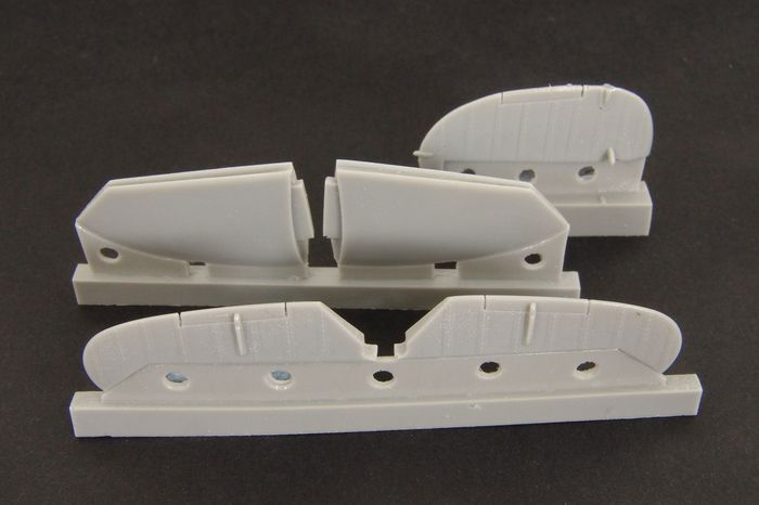 1:48 Spitfire MkIX control surfaces - early - for Airfix kit