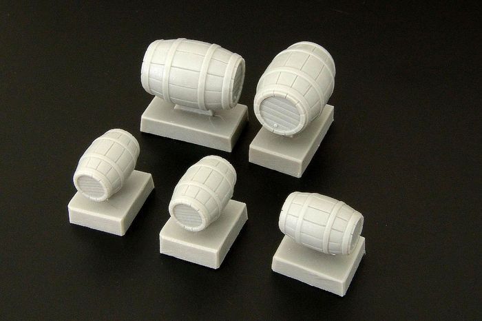 1:48 Wooden barrels