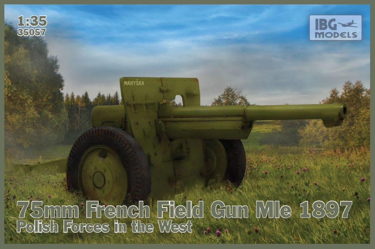 1:35 75mm French Field Gun Mle 1897-Polish Forces in the West
