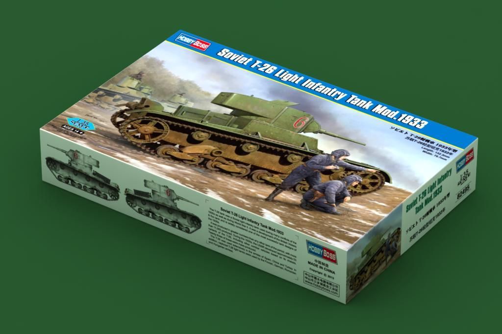 1:35 Soviet T-26 Light Infantry Tank Mod.1933