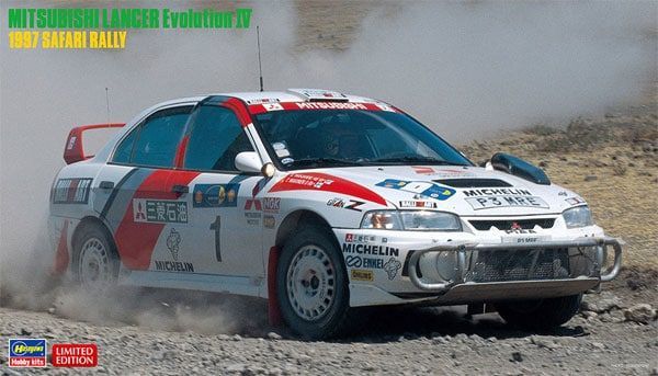 1:24 Mitsubishi Lancer Evolution IV 1997 Safari Rally