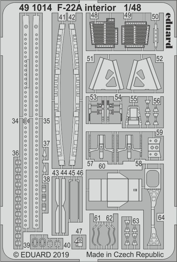1:48 F-22A interior