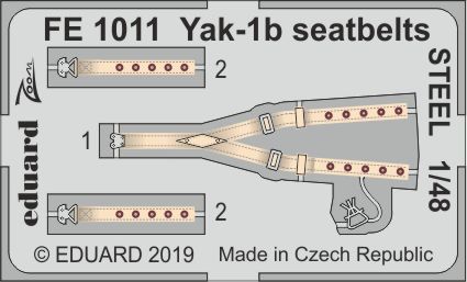 1:48 Yak-1b seatbelts STEEL