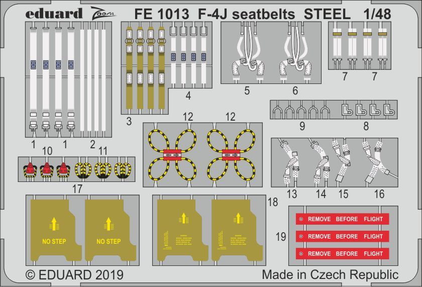 1:48 F-4J seatbelts STEEL