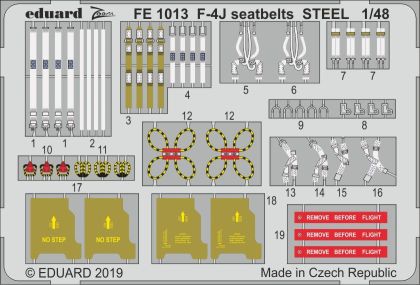 1:48 F-4J seatbelts STEEL