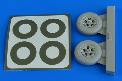 1:32 Spitfire Mk.IX wheels (5-spoke) & paint masks