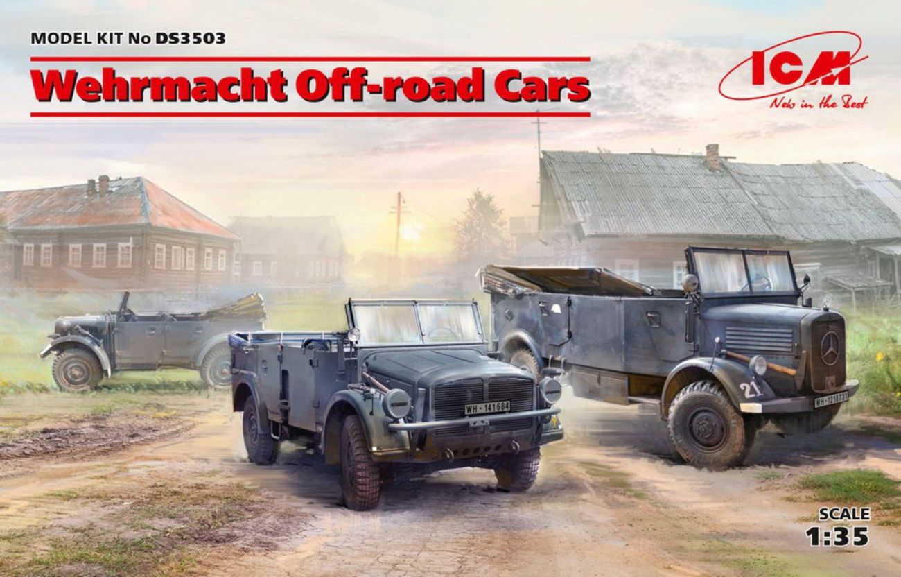 1:35 Wehrmacht Off-road Cars (Kfz.1, Horch 108 Typ 40, L1500A)