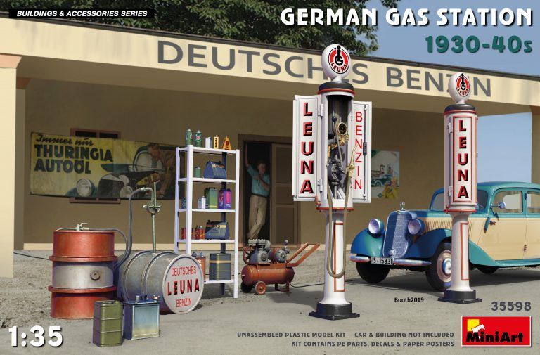 1:35 GERMAN GAS STATION 1930-40s