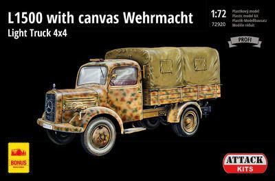 1:72 L1500 With Canwas Wehrmacht Light Truck 4X4