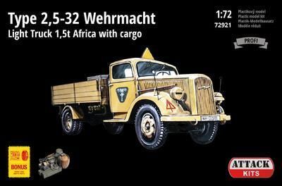 1:72 Type 2,5-32 Wehrmacht Light Truck 1,5 t Africa with cargo