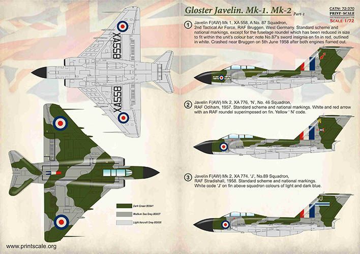 1:72 Gloster Javelin Mk.1 Mk.2 Part 1