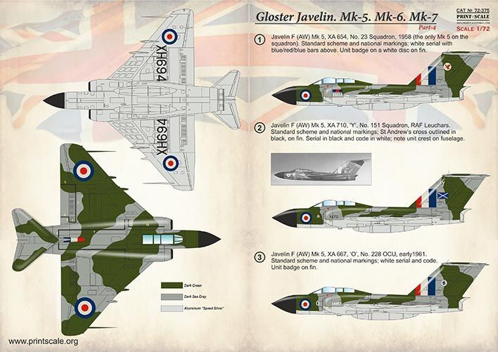 1:72 Gloster Javelin Mk.5, Mk.6, Mk.7. Part 4