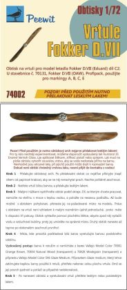 1:72 Fokker D.VII - Propeller (designed to be used with Eduard kits)