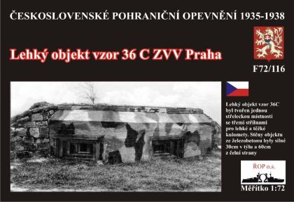 1:72 Lehký objekt vzor 36 C ZVV Praha