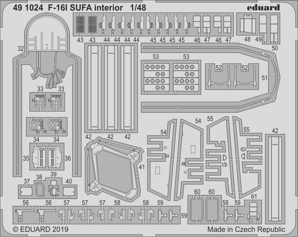 1:48 F-16I SUFA interior
