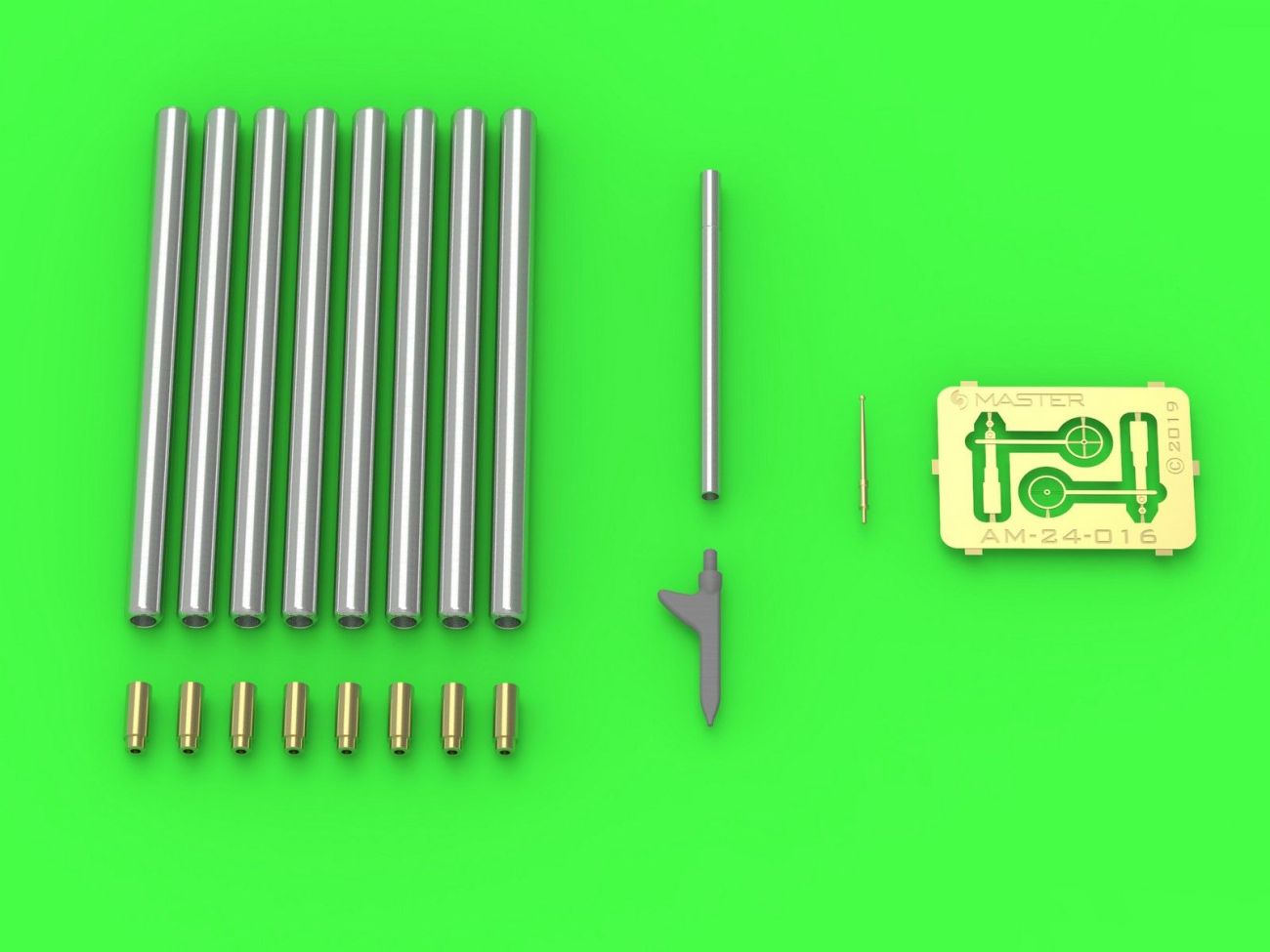 1:24 Republic P-47D Thunderbolt - Browning .50 blast tubes, gunsight and Pitot Tube