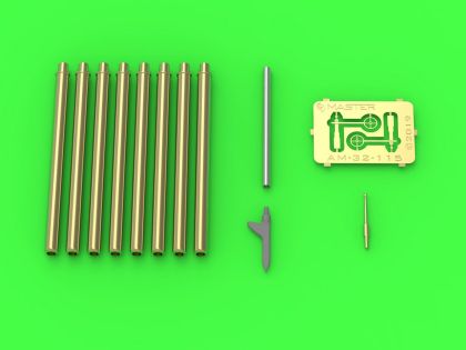 1:32 Republic P-47D/P-47N Thunderbolt - Browning .50 blast tubes, gunsight and Pitot Tube