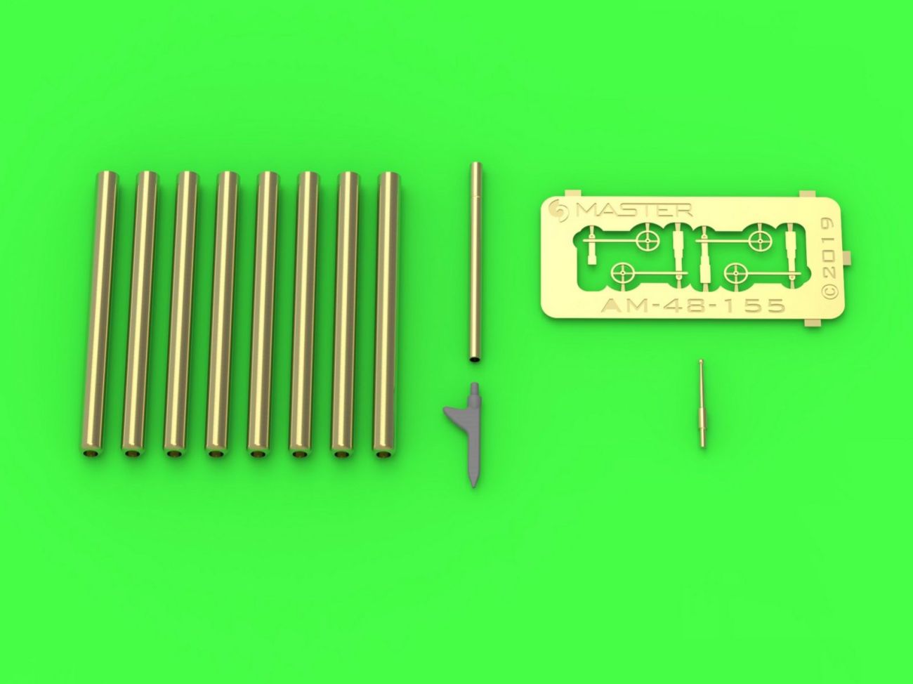 1:48 Republic P-47D Thunderbolt - Browning .50 blast tubes, gunsight and Pitot Tube