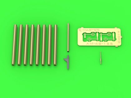 1:48 Republic P-47D Thunderbolt - Browning .50 blast tubes, gunsight and Pitot Tube