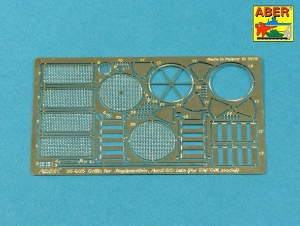 1:35 Grilles for Panther, Ausf.G & Jagdpnther, Ausf.G2–late models (Takom)
