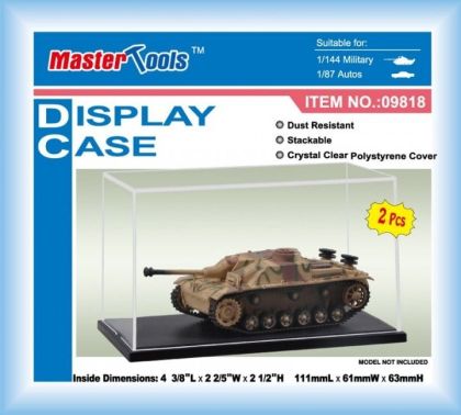 Display Case Vitrine - 2 Pieces 111mm x 61mm x 63mm