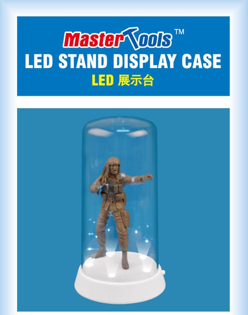 Roundtop Display Case - LED 84mm x 185mm
