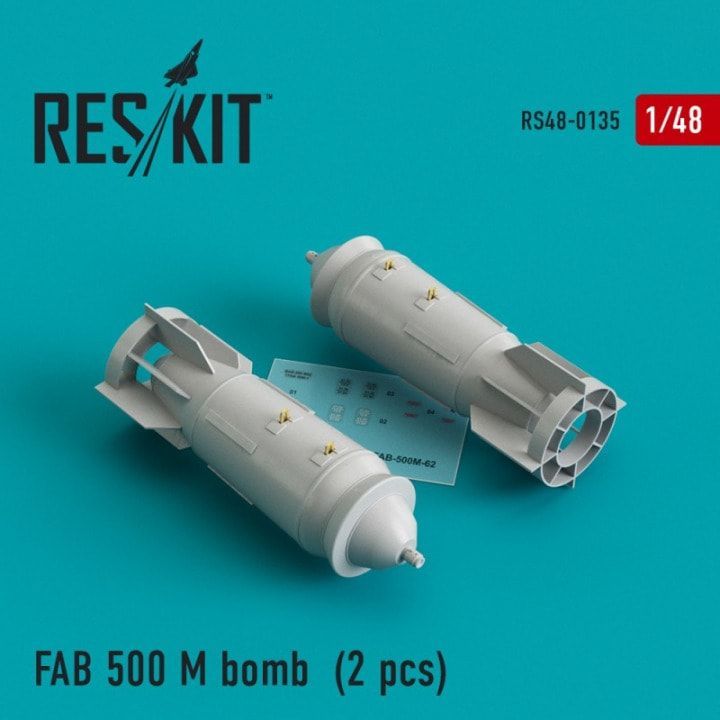 1:48 FAB-500M-54 bomb for Su-17/22/24/25/30/34 (2 pcs)