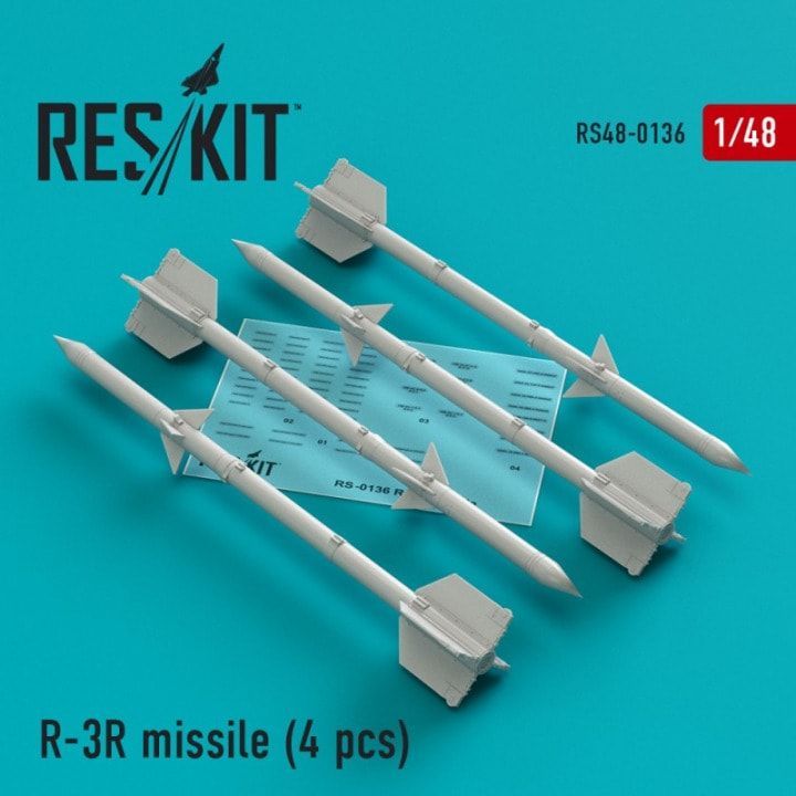 1:48 R-3R missiles for MiG-21/23 (4 pcs)