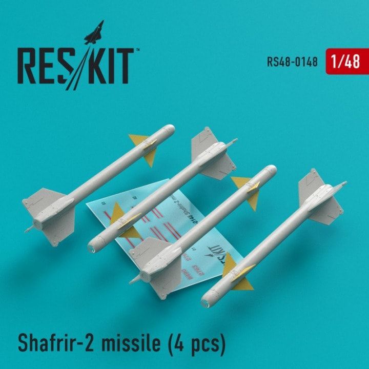 1:48 Shafrir-2 missile for Dassault Mirage IIIC/CJ, Super Mystere (4 pcs)