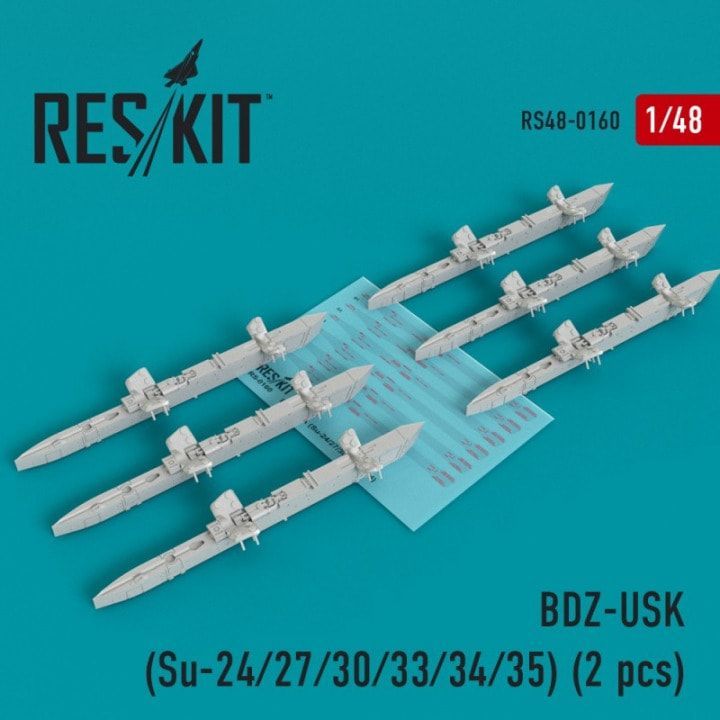 1:48 BD3-USK Racks for Su-24/27/30/33/34/35 (6 pcs)