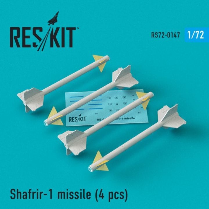 1:72 Shafrir-1 missile for Dassault Mirage IIIC/CJ, Vautour II (4 pcs)