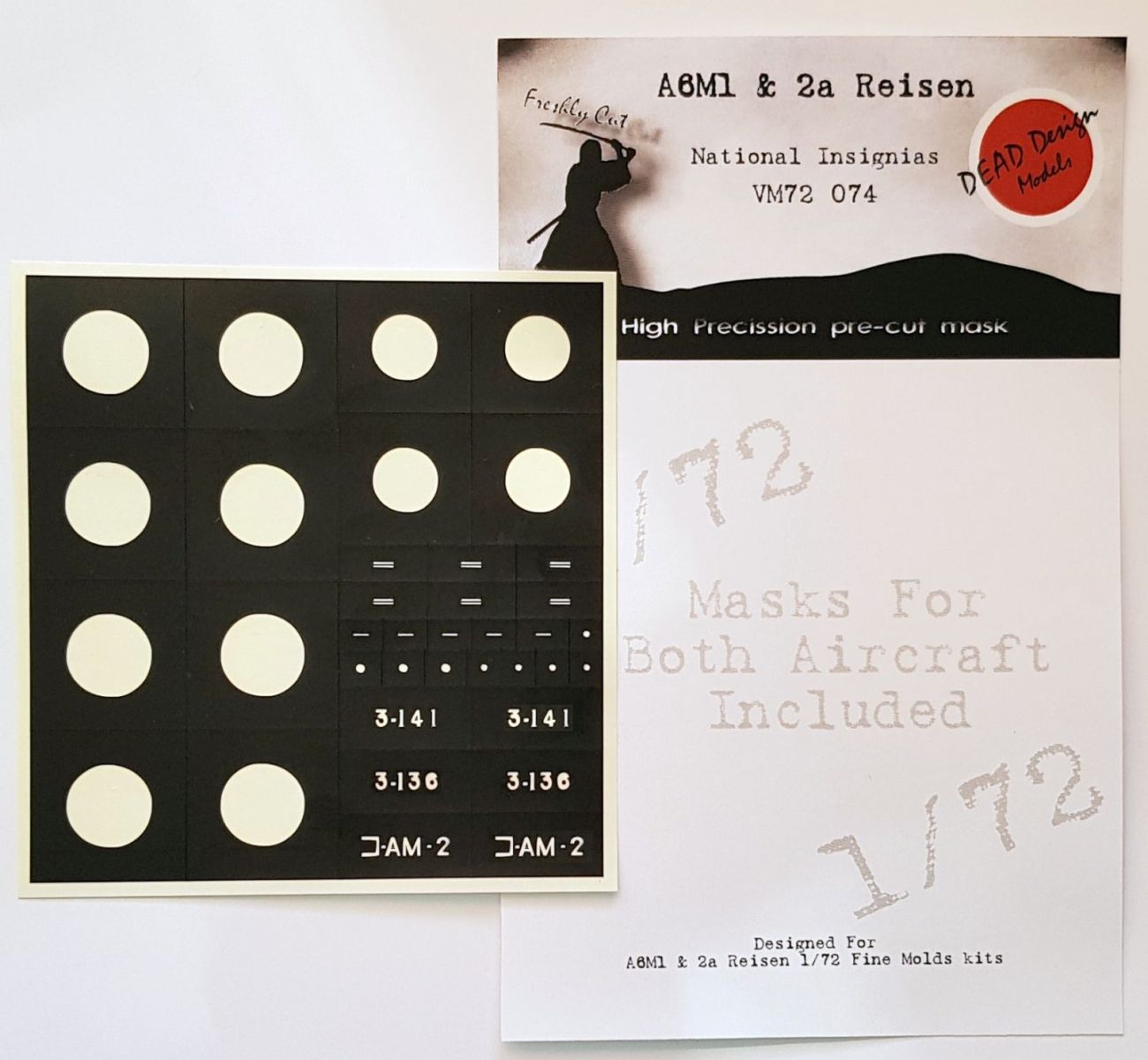 1:72 A6M1 & 2a Reisen/Zero National Insignias