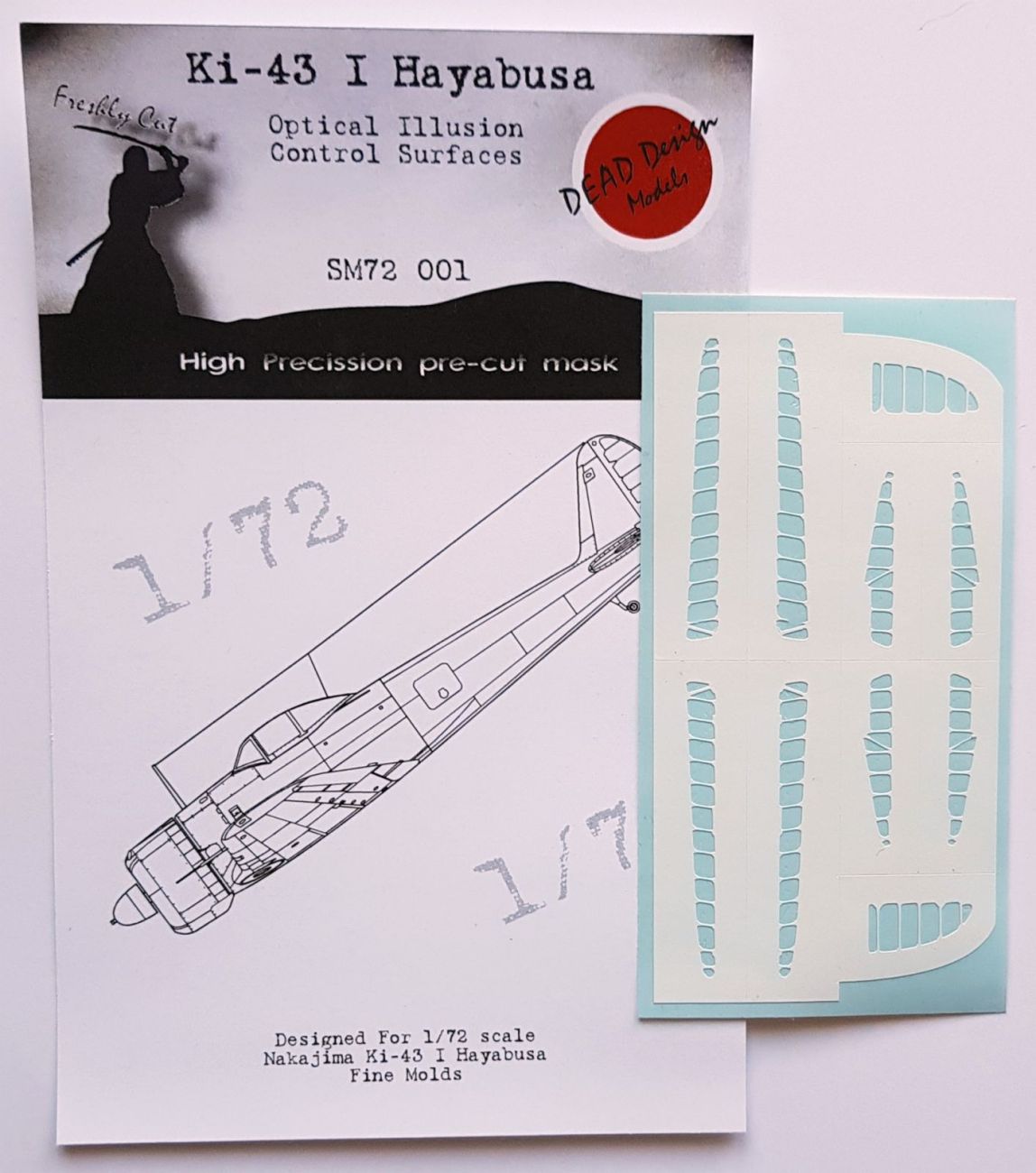 1:72 Nakajima Ki-43-I Hayabusa Control Surfaces