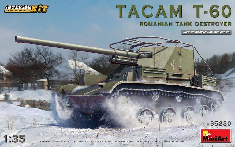 1:35 TACAM T-60 ROMANIAN TANK DESTROYER. INTERIOR KIT