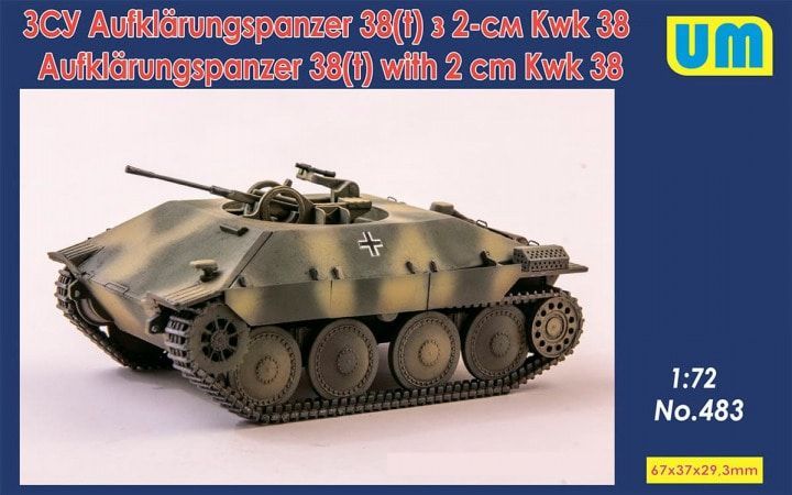 1:72 Aufklärungspanzer 38(t) with 2 cm Kwk 38
