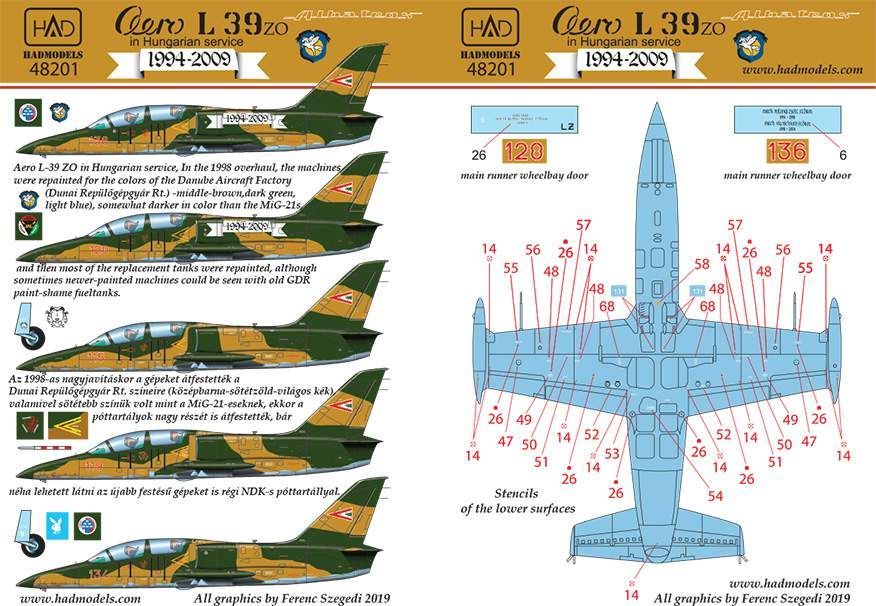 1:48 Aero L-39ZO Albatros in Hungarian service 1994-2009