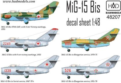 1:48 MiG-15 Bis (North Corea, Soviet, Hungarian)