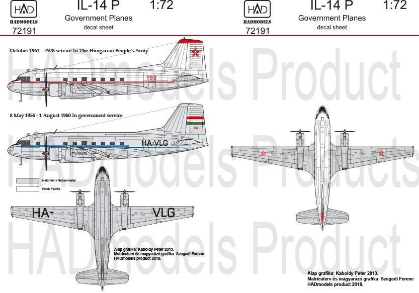 1:72 Il-14P Government Planes